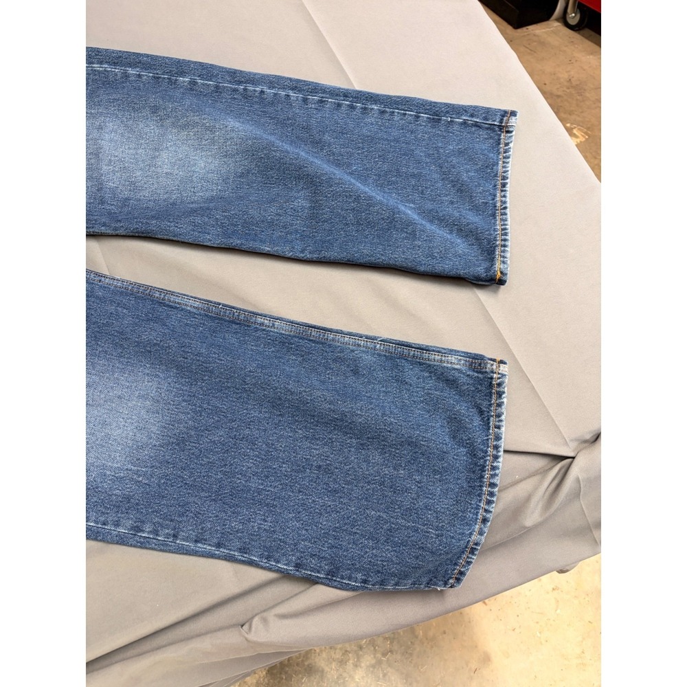 Levis Superlow Bootcut Jeans Womens 30x32 Medium Wash Blue Denim A7498-0008 - Picture 4 of 15